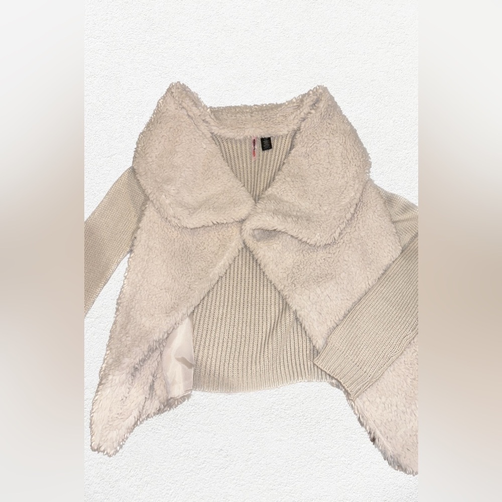 faux fur cardigan